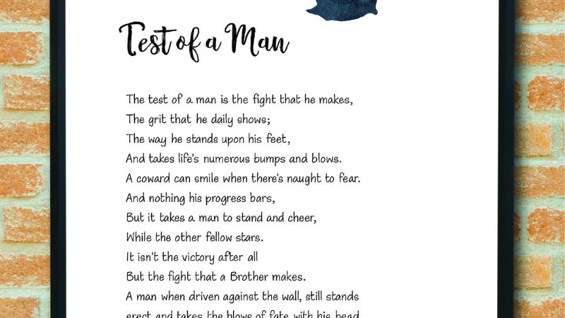 The Test Of A Man