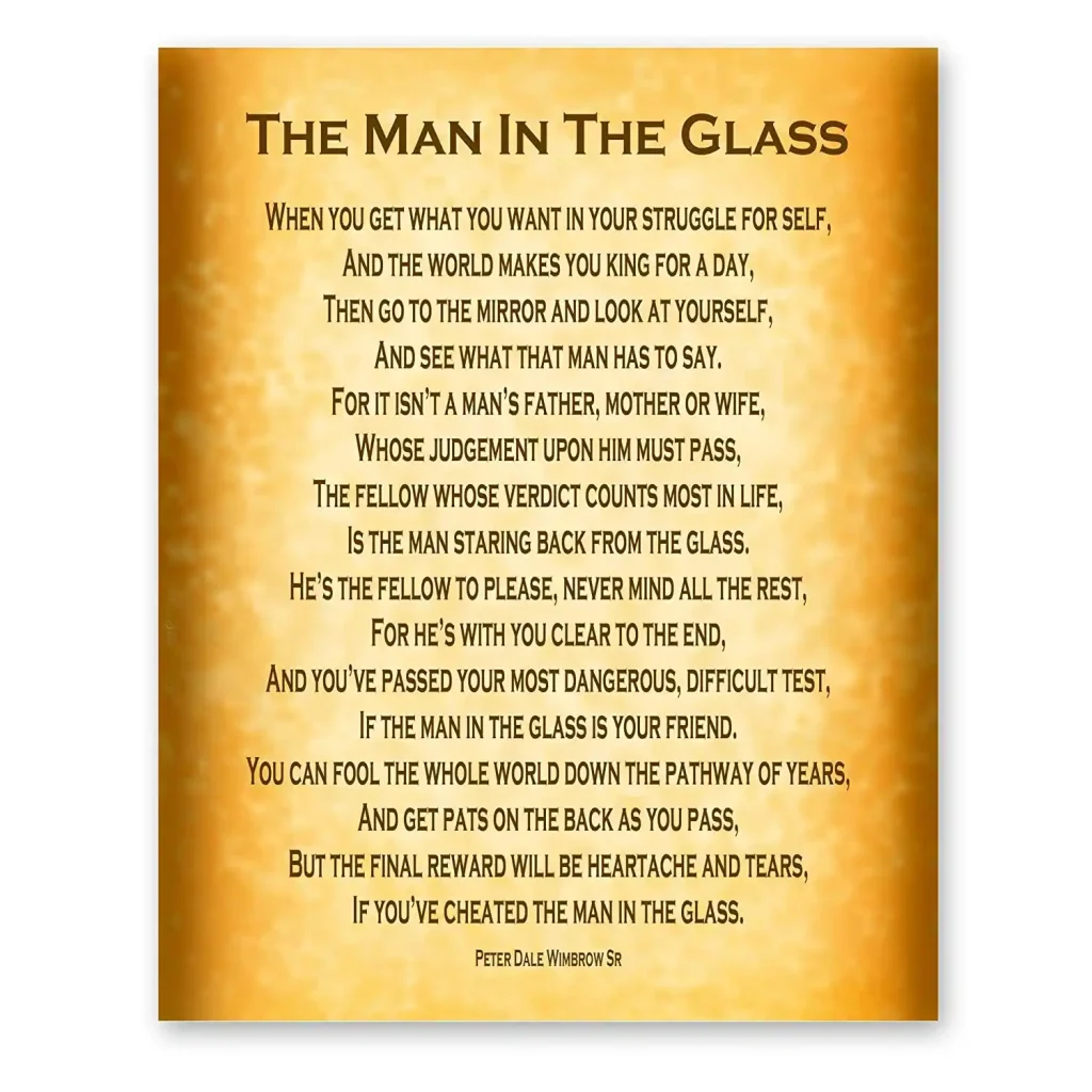 The Man In The Glass Poem